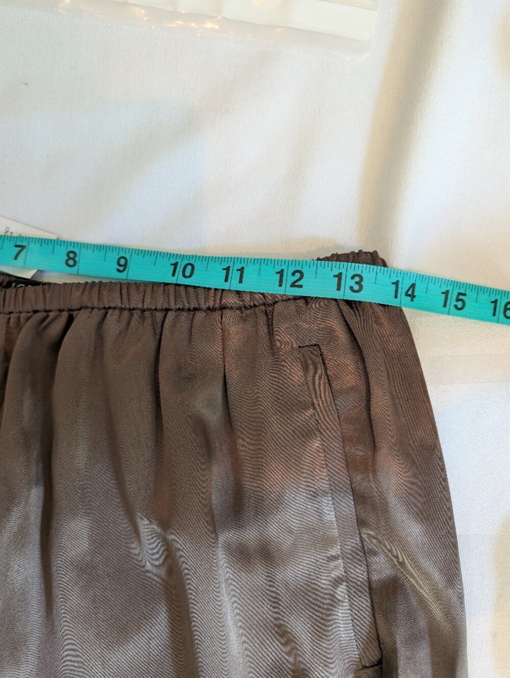 J Crew Petite Cosmo pant in luster charmeuse CN714 Size M Smoky Wood NWT - Picture 9 of 9